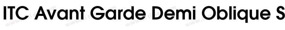 ITC Avant Garde Demi Oblique SWA字体转换